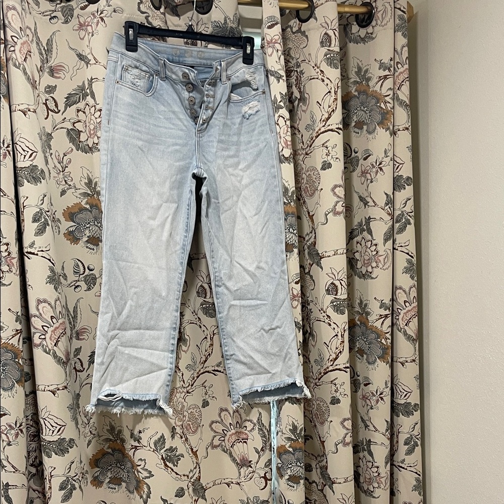 Rewash Light Blue Cropped Women's Jeans